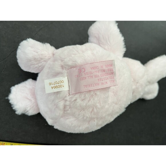 Bearington Bears Collection Plush 9" Baby Bunny Rabbit Plush Pink Poka Dot Bow - Picture 5 of 6